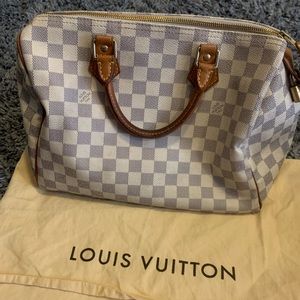 LV Speedy handbag.